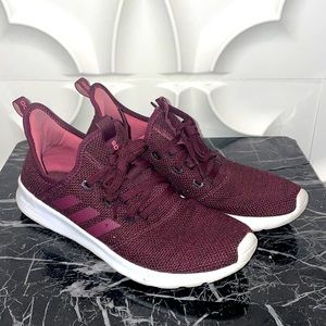 Adidas Cloudfoam Pure Running Jogging Maroon-Trace Sneakers size 7.5